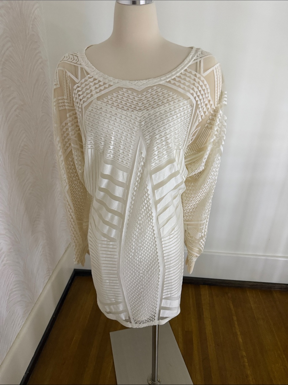 Women’s White Patterned Swim Cover-Up - Lightweight Beach Shirt